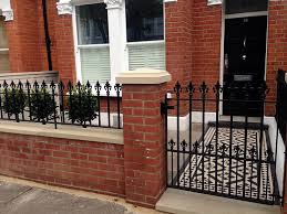 Image Result For Half Brick Half Stainless Steel Fence Design Victorian Front Garden Backyard Fences House Front