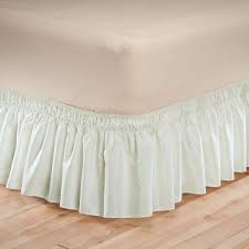 Wonder skirt wrap around bed skirt at bed bath & beyond. Solid Wrap Around Elastic Bed Skirt Miles Kimball