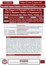 Pdf Impact Of Patanjali Products On The Fmcg Business