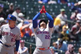 Mets players with a HR today: 🔶 Juan Soto 🔶 Mark Vientos 🔶 Brett Baty 🔶  Marcus Semien 🔶 A.J. Ewing