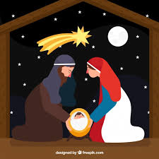 I found a cute nativity scene on the yahoo group fhe4children. Free Vector Cute Nativity Scene
