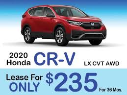 Use our car offers to help you decide whether to lease vs finance your vehicle. New 2020 Honda Cr V Lease Offer Smail Honda