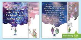 We are lining up several service organizations to assist in celebrating national reading day 2011.this will be our biggest celebration. Roald Dahl Quotes Display Posters English Resource