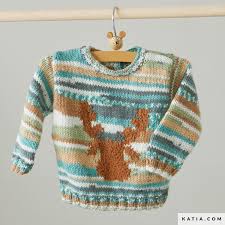 We have some super cute bobble hat knitting patterns or maybe you're after a beautiful knitting pattern for baby hats? Sweater Baby Autumn Winter Models Patterns Katia Com