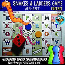 Snakes and ladders is a common game from everyone's childhood, yet strangely often gets overlooked or forgotten within the esl classroom. Alphabet Game Snakes And Ladders Freebie By Busy Bee Studio Tpt