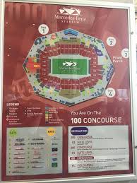 mercedes benz stadium level 100 concourse map mercedes