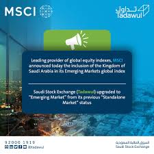 The saudi stock exchange (tadawul). Saudi Exchange ØªØ¯Ø§ÙˆÙ„ Ø§Ù„Ø³Ø¹ÙˆØ¯ÙŠØ© On Twitter The Saudi Stock Exchange Tadawul Is Officially Included In Msci Emerging Market Index Tadawul Msci