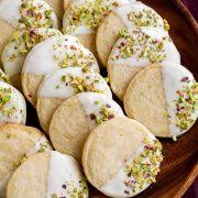 99 christmas cookie recipes to fire up the festive spirit. Lemon Shortbread Cookies Dipped In White Chocolate Cooking Classy