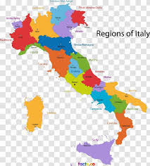 Italy is subdivided into 20 regions. Regions Of Italy City Map Transparent Png