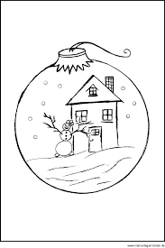 Ausmalbild Mit Einer Weihnachtskugel Christbaumkugel Weihnachtlich Malen Ausmalen Malvorlagen Weihnachten