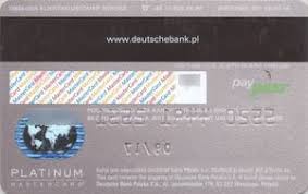 How to open a deutsche bank account how to order a santander credit card. Bank Card Deutsche Bank Mc Platinum Deutsche Bank Pbc S A Poland Col Pl Mc 0255
