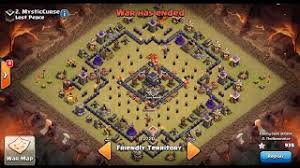 Funneling into the center with the base is virtually a nightmare since it's nearly impossible to create an active connection.an alternative base which produces funneling a whole nightmare throughout all of the garbage buildings on the surface and the. Clash Of Clans Th9 Anti 2 Star War Base The Bullseye Base Youtube