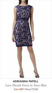 Sale Alert Adrianna Papell Blue Lace Dress Which Is Perfect For Office To Dinner Date Lace Blue Dress Dresses Sheath Dress