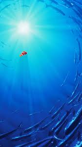 A collection of the top 51 anime blue wallpapers and backgrounds available for download for free. Aw13 Nemo Disney Film Anime Sea Illustration Art Blue Wallpaper