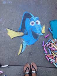 These Disney Sidewalk Chalk Drawings Are Too Cute For Words Sidewalk Chalk Art Street Chalk Art Sidewalk Art