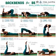 Backbend For Beginners Miss Sunitha Learntoyoga With Every Backbend Always Take The Time To Warm Up The Spine A Yoga Backbend Backbend Poses Yoga Tutorial