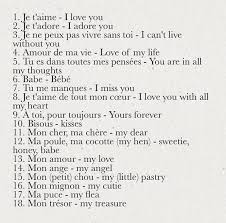 Je T Aime And More French Words French Phrases French Quotes