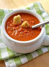 Spicy Tomato Red Pepper Soup Recipe Tomato Red Pepper Soup Red Pepper Soup Spicy Recipes