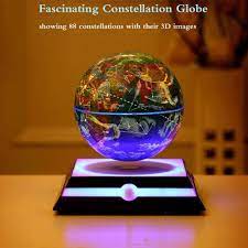 Kabaddi Magnetic Floating Rotating Globe Antigravity Levitating Globe World Map With Star Constellation And Zod Rotating Globe Office Desk Decor Constellations