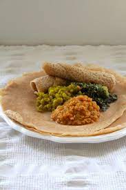 Vegan Ethiopian Trio W Quick Injera Ethiopian Has Been On The Kitchen To Do List For A Ethiopian Food Vegan Ethiopian Recipes Vegetarian Recipes