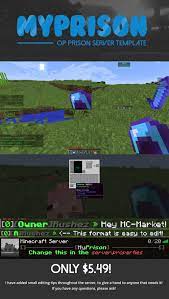 If you're tired of the old way of playing minecraft prison and want to get stuck into something new, … Myprison Premade Minecraft Op Prison Server Template Mc Market