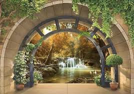 Vlies Tapete Fototapeten Tapeten Fenster Blick 3d Wasser Wald Natur 14n10410ve Eur 19 90 Picclick De Fototapete Tapeten Tapeten Wandbilder
