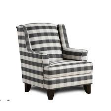 Oh, and the freshly painted kitchen cabinets, too! Brock Charcoal Black White Block Plaid Accent Chair On Sale Overstock 25429614