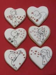 Love Love Valentine Cookies Decorated Valentine Sugar Cookies Valentines Baking