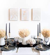 There's a good chance you don't have enough matching place settings for each guest. 40 Chic Thanksgiving Decorations Best Thanksgiving Decor Ideas