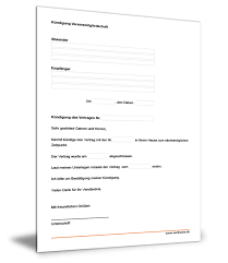 Muster vorlage zur kündigung von mitgliedschaft. Musterkundigung Sportverein