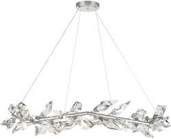 Fine Art Handcrafted Lighting 909540 1 Foret Modern Silver Kitchen Island Light Fixture Fin 909540 1