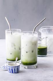 Iced Matcha Latte With Sakura Leaf Powder Pinned To Loveleaf Co Iced Matcha Latte Iced Matcha Matcha Latte