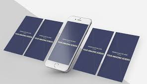 This free psd mockup easy to edit with smart objects. Iphone With App Screens Free Psd Mockup