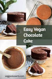 Vegan Chocolate Cake Vegan Chocolate Cake Easy Vegan Chocolate Cake Dessert Recipes Easy