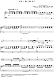 We Are Here Sheet Music Printable Sheet Music Digital Sheet Music