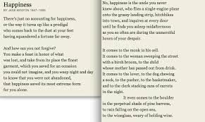Happiness Poem Of The Day The Poetry Foundation Poetry Foundation Poem A Day Poetry