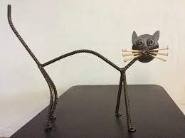 Rebar Cat Fusion Art Gallery Troy Nc Metal Yard Art Cat Garden Art Fusion Art
