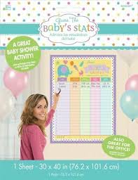 Each player takes their game board of 24 faces and places one of 24 mystery cards in the empty frame in each game board. Guess The Baby S Statistics Baby Shower Office Game Poster Weight Date Time 4 99 Picclick Uk