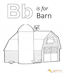 Free printable color by number boys. B Is For Barn Coloring Page 01 Free B Is For Barn Coloring Page