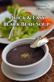 Black Bean Soup With Canned Beans Quick Black Bean Soup Recipe With Images Black Bean Soup Recipe Black Bean Soup Bean Soup