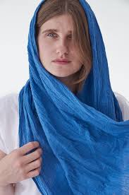 BLUE SCARF -100% Cotton