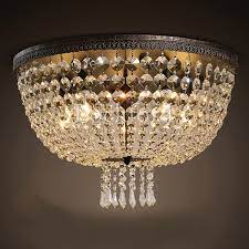 Kingdom lighting carries an intensive line of flush mount chandeliers for any room of your home, enhance you home with our great selection of our unique flush mount lighting, we have this lighting in all styles and sizes we have them in crystal, iron or the simple traditional flush mount chandeliers. Flush Mount Lighting For Less Lockford Com Crystal Flushmount Chandelier