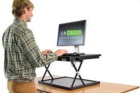 Amazon Com Changedesk Mini Small Standing Desk Converter Simple Affordable Adjustable Height Desktop Riser For Laptops Single Computer Monitors Portable Compact Lightweight Ergonomic Sit Stand Up Tabletop Stand Office Products