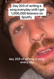 day 203 of writing a song everyday until I get 1,000,000 listeners