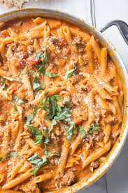 One Pot Creamy Sausage Pasta With Recipe Video Recipe Creamy Sausage Pasta Pasta Dishes Pasta Recipes