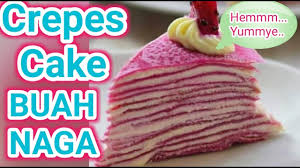 Kue leker banyak dijual di daerah jawa tengah dan jawa timur. Resep Crepe Cake Buah Naga Dragon Fruit Crepe Cake Crepe Cake Recipe Recipemotion