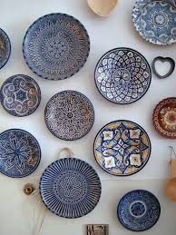 Art Inspiration Moroccan Pottery Collecting Morrocan Decor Plates On Wall Moroccan Decor