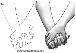 Easy drawing guides > body , easy , people , valentines > how to draw holding hands. How To Draw Holding Hands With Easy Step By Step Drawing Tutorial How To Draw Step By Step Drawing Tutorials