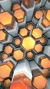 1080x1920 Hexagons Structure Orange Wallpaper Orange Wallpaper Cool Backgrounds Wallpapers 3d Wallpaper For Mobile