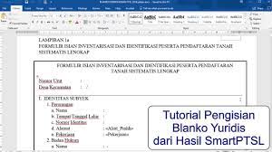 Pengumpulan data yang dilakukan atas populasi menghasilkan data dan kesimpulan yang lebih akurat karena tidak ada kesalahan yang terjadi. Tutorial Pengisian Blanko Yuridis Dari Hasil Smartptsl Youtube